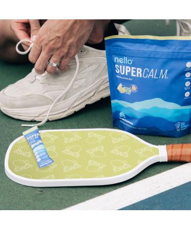 Nello Supercalm Powdered Drink Mix, Cortisol Reducer* and Sleep Aid Supplement, L Theanine, Ksm-66 Ashwagandha, Magnesium Glycinate, Vitamin D 3, No Sugar, Non GMO, On The Go, 20 Ct, Lemon Lime Lemon Lime 20 Servings (Pack  - Buy Online on GoSupps.com