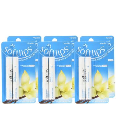 Softlips Lip Protectant SPF 20 Vanilla 2ct (Pack of 6) - Moisturizing Lip Balm - Buy Online on GoSupps.com