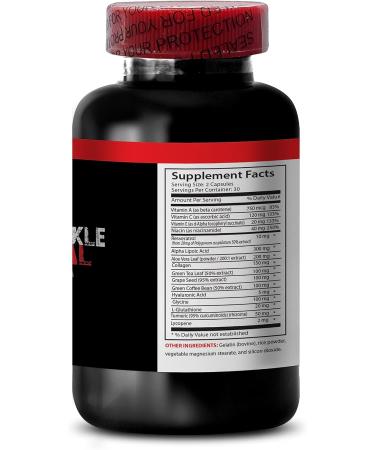 Anti-Wrinkle - Vitamin A & E Renewal Complex Anti-Wrinkle Hydration with Aloe Vera Green Tea Leaf Anti-Aging L-Glutathione Beauty Complex Hydrolyzed Collagen Grape Seed Niacin 2Bot - Buy Online on GoSupps.com