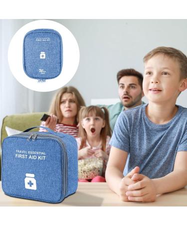 AhoGou Large Capacity Waterproof Medication Bag - 2 Pack Emergency First Aid Storage for Home & Office - Blue - Buy Online on GoSupps.com