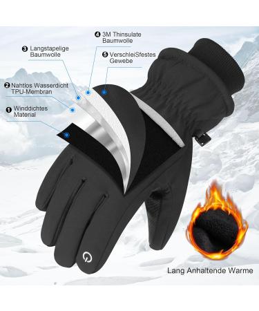 Anqier Touchscreen Ski Gloves -20 Cold-Resistant Waterproof Winter Gloves for Snowboarding Hiking & Outdoor Activities - Buy Online on GoSupps.com