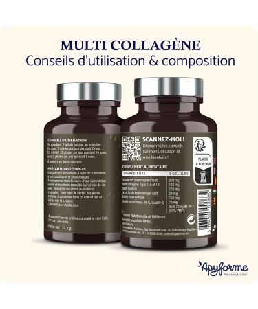 Patented Collagen + Hyaluronic Acid 3 Patents and 16 Clinical Studies 2 Months of Cure 60 Gels Made in France by Apyforme - Buy Online on GoSupps.com