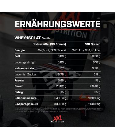 XXL Nutrition Whey Isolate - High-Quality Protein Powder with 0.8% Lactose - Cookies & Cream Flavor - 2500g | International Shipping Available - Buy Online on GoSupps.com