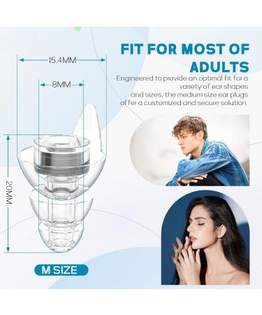 Buy Hearprotek Hi-Fi Spirit Concert Ear Plugs | High Fidelity Noise Reduction for Musicians Raves & Tinnitus Relief - Medium Black Silicone - International Shipping - Buy Online on GoSupps.com