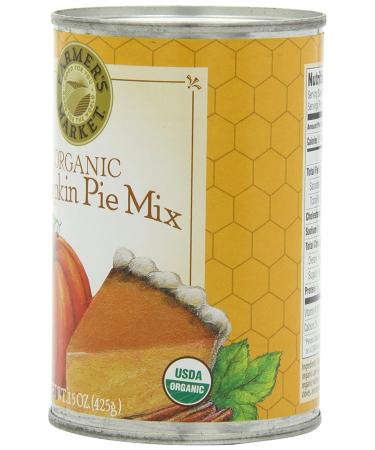 Organic Canned Pumpkin Pie Mix - Farmer's Market Foods, 15 oz (Pack of 12) - Buy Online on GoSupps.com