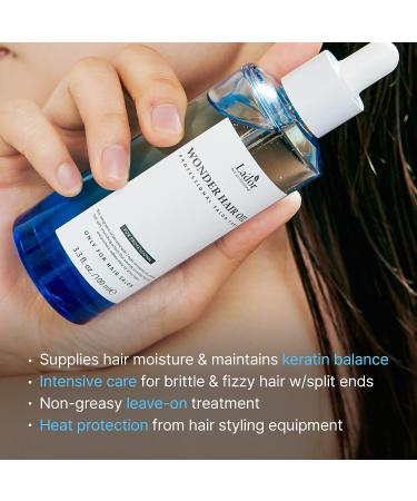 La'Dor Wonder Hair Oil Serum 3.3 Fl Oz - Non-Sticky Squalane Argan Avocado Oil - Anti-Frizz Hydration & Nutrition for Damaged Hair - Heat Protector & Keratin Treatment - Buy Online on GoSupps.com