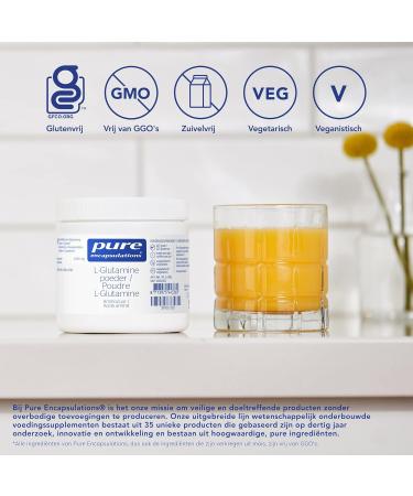 Pure Encapsulations - L-Glutamine Powder - Amino Acid - Hypoallergic & Vegan Supplement Without Any Additives - 227g - Buy Online on GoSupps.com