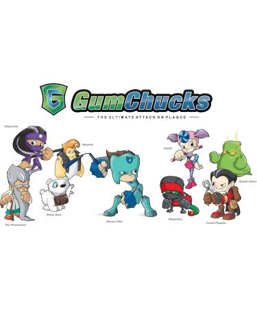 GumChucks Kids Floss StartPack | Faster Easier Flossing | Reusable Handles & Universal Tips | Shop Internationally - Buy Online on GoSupps.com