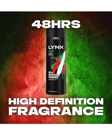 Lynx Africa Men's Fragrance Aluminium Free Masculine Body Spray Deodorant Fresh And Long Lasting Odour Protection 10 Pack of 200m. 1 count (Pack of 10) - Buy Online on GoSupps.com