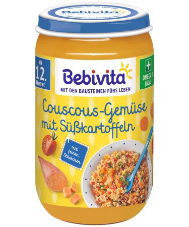 Bebivita menus from 12 months Couscous vegetables with sweet potatoes pack of 6 (6 x 250g) Couscous vegetables with sweet potatoes Medium - Buy Online on GoSupps.com