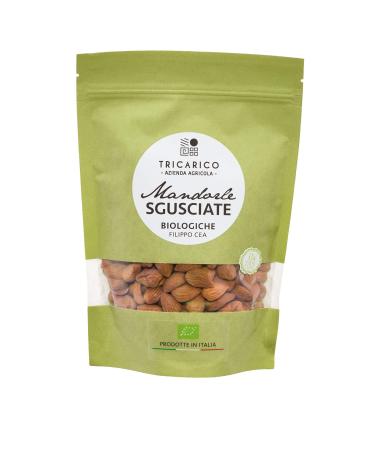 Toritto Organic Almonds - New 2022 Harvest - Puglia - 100% Filippo Cea Variety - Az. Agr. Tricarico (shelled, 500 g)