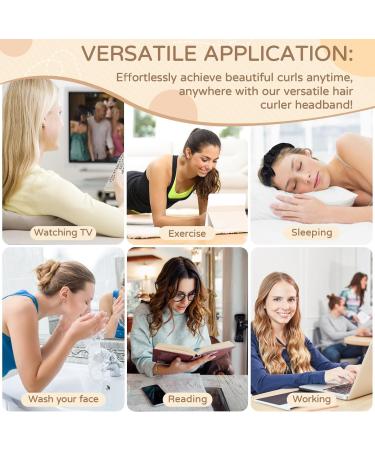 NCKIHRKK 9 x Velor Hair Rollers Heatless Curling Soft Sleep Curling for Long and Medium Hair Heatless Hair Curlers Black - Buy Online on GoSupps.com