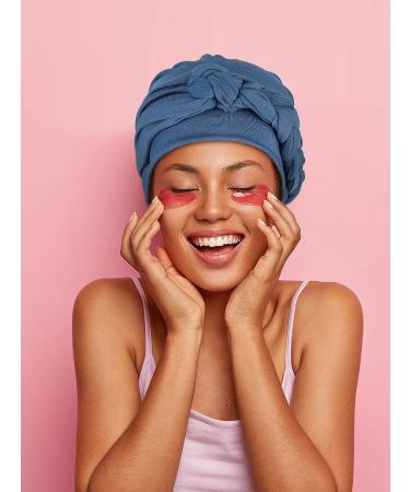 3-Piece Head Wrap Turban Set - Pre-Tied Twisted Braid Hair Cover, Headwrap Hats for Women & Girls in Black, Gray, and Light Blue - Classy Style - Buy Online on GoSupps.com