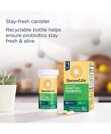 Renew Life Ultimate Flora 50+ Probiotic - 30 Billion CFU, 30 Veggie Caps - Buy Online on GoSupps.com