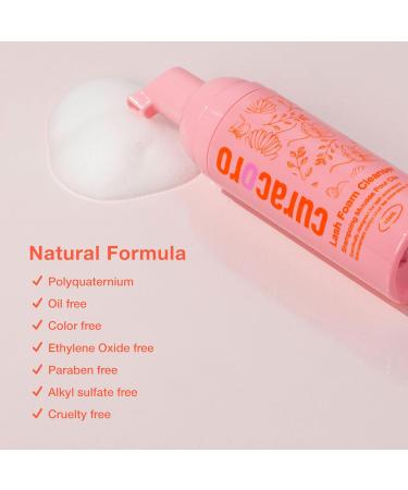 Curacoro 60ML Eyelash Extension Cleanser - Gentle Lash Shampoo for Sensitive Skin Waterproof Makeup Remover for Professional & Home Use - Buy Online on GoSupps.com