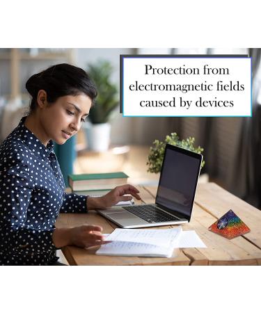 PYRAGONE 7 Chakra Orgone Pyramid Crystal - Natural Quartz Energy Generator - Buy Online on GoSupps.com