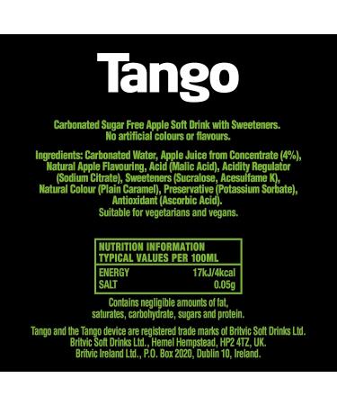 Tango Apple Sugar Free 2L - Refreshing and Delicious Drink | Buy Online - Buy Online on GoSupps.com