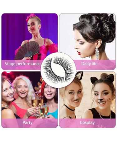 ANCIRS 20pcs Diamond False Eyelashes - Natural Rhinestone Decorative Faux Mink Lashes for Makeup, Valentines, Halloween, New Year, Cosplay Party & Stage Decor - 2 Boxes Included - Buy Online on GoSupps.com