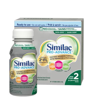 Similac Pro-Advance Step 2 Baby Formula 6-24 months with 2'-FL. Immune Support Innovation: 2'-FL Ready-to-Feed 16x235mL (Package May Vary)