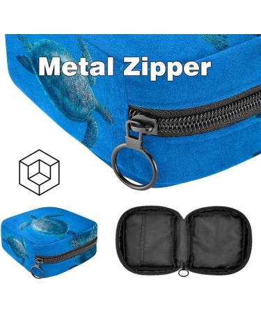 MUOOUM Menstrual Pad Bag | Sanitary Napkin Holder | Tampons Collection Pouch (Sea Turtle) | Multi-colored 9 - Buy Online on GoSupps.com