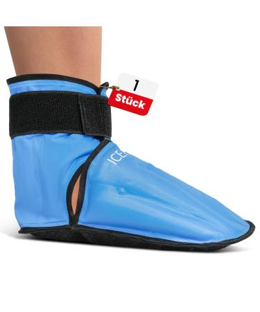 ICEHOF boots (1 piece) gentle fabric-cooling shoes with gel cold therapy for feet toes in chemo therapy rheumatism ice socks cooling socks cooling shoes chemo cooling package foot-onesize unisex cooling boots