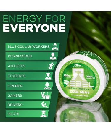 Nootropic Energy Caffeine Pouches 100mg Caffeine Alpha GPC & Huperzine A Sugar-Free Mint Flavor 15 Pouches | Boost Focus & Energy - Buy Online on GoSupps.com