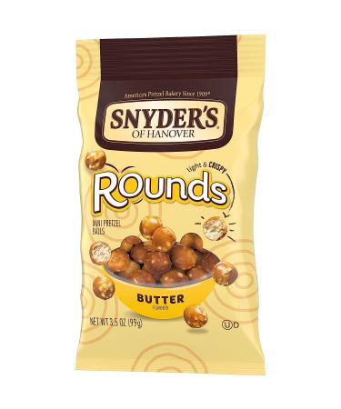 Snyder's of Hanover Butter Rounds Pretzels - 3.5 Oz Round Butter Snacks - Buy Online on GoSupps.com