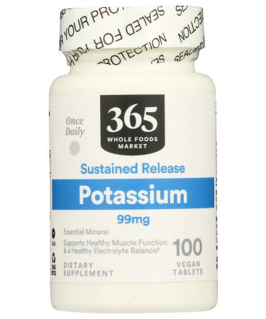 365 by Whole Foods Market, Potassium 99Mg, 100 Tablets