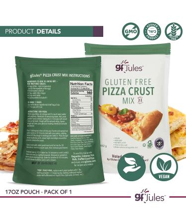 gfJules Pizza Mix - Certified Gluten Free & Top 8 Allergen Free - 17oz Pouch - Buy Online on GoSupps.com