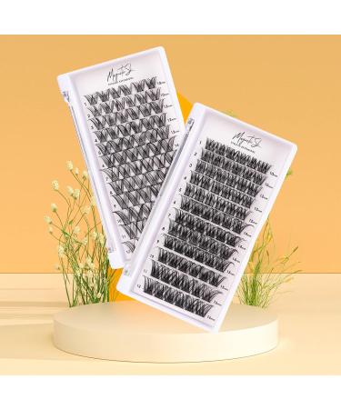 72 PCS D Curl 3D False Individual Cluster Lashes - Reusable Natural Look Soft Eyelashes - DIY Eyelash Extensions - 10-16MM - Dramatic Effect - Buy Online on GoSupps.com