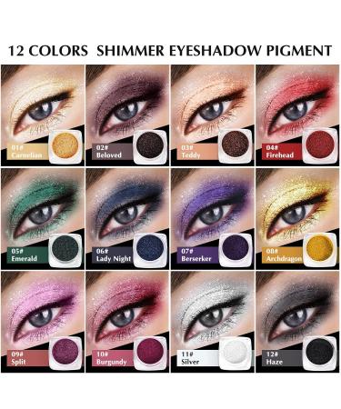 Ultra Pigment Shimmering Eyeshadow - Metallic Iridescent Loose Highlighter (#5) for Stunning International Looks - Buy Online on GoSupps.com