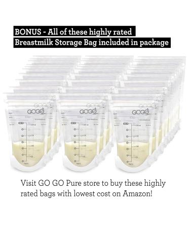 GOGO PURE Baby Wipe Warmer & Dispenser Holder with 30 Bonus Breastmilk Bags - Easy On/Off Switch, Great Baby Gift (Blue/Grey) - Buy Online on GoSupps.com