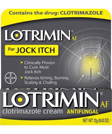Lotrimin AF Jock Itch Antifungal Cream 0.42 oz - Fast Relief for Itching and Irritation - Buy Online on GoSupps.com