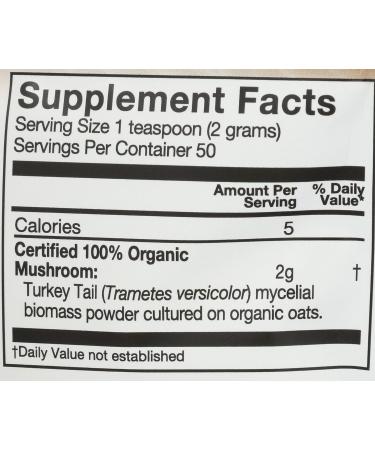 Om Mushroom Superfood Organic Turkey Tail Matrix Powder 3.5 OZ - Buy Online on GoSupps.com