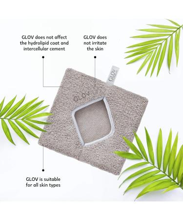 Microfibre Makeup Remover Wipe Face Cleansing Glove Makeup Remover Cloth with Just Water Washable Reusable Towel Make Up Remover Mitt All Skin Types Hypoallergenic Grey - Buy Online on GoSupps.com