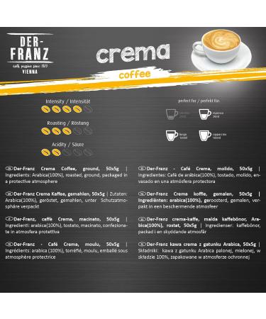 Der-Franz Coffee Pack - Ground Coffee (3 x 500g) | Crema Melange & Organic Blend | Premium International Shipping - Buy Online on GoSupps.com
