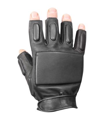 Rothco Fingerless Rappelling Gloves, Black, X-Large