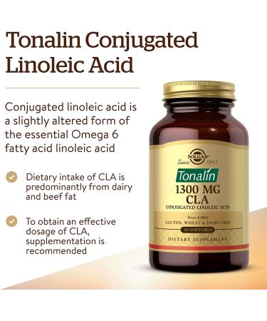 Buy Solgar Tonalin CLA 1300 mg - 60 Softgels for Weight Management - Buy Online on GoSupps.com