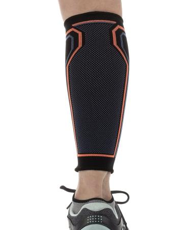 Calf Compression Sleeve by Kunto Fitness | Improve Blood Circulation & Reduce Leg Swelling | Large Multicolour - Shin Splints Relief - Buy Online on GoSupps.com