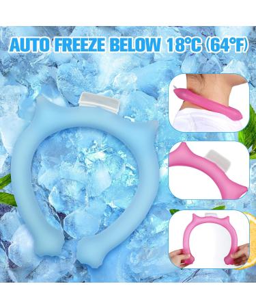 3 Pcs Reusable Cooling Neck Wraps - Hands Free Gel Ice Pack for Neck Heat Relief | Wearable Neck Cooler for Summer Outdoor Sports - Freeze Below 64 F - Buy Online on GoSupps.com