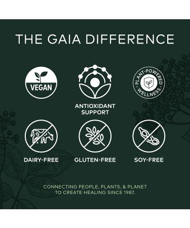 Gaia Herbs Black Elderberry & Acerola - 120 Vegan Capsules for Immune Support - Buy Online on GoSupps.com