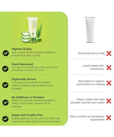 Aloderma Super Acne Clearing Gel - Organic Aloe Vera Blemish Treatment with Witch Hazel - Non-Drying Acne Control Moisturizer - 2.8 Ounce - Buy Online on GoSupps.com