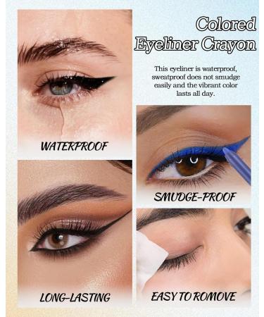  Lestpola Light Pink Glitter Eyeliner Waterproof Metallic Shimmer Gel Eyeliner with Pencil Sharpener Long Lasting Glitter Eyeshadow Silky Smooth Texture Shiny Eye Pen - Buy Online on GoSupps.com