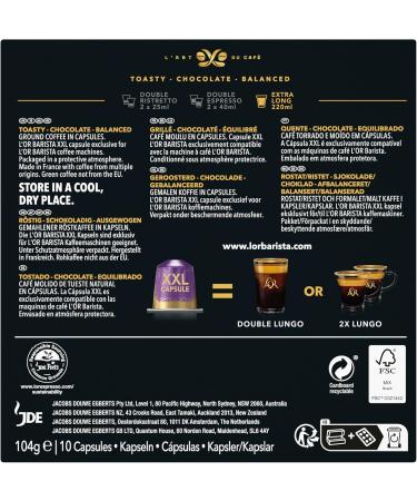 L'Or Barista Caf - 10 Lungo Profundo 8 Capsules - L'Or Barista Compatible - Buy Online on GoSupps.com