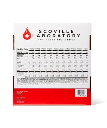 Scoville Laboratory Hot Sauce Challenge Set - Set of 10 Hot Sauces with Scoville Scale Flavors, Range from 430 - 11300, Includes Display Rack - Thoughtfully Gourmet - Buy Online on GoSupps.com
