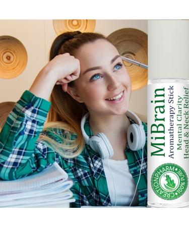 MiBrain Migraine & Headache Essential Oil Roll-On | Aromatherapy for Mental Clarity | 10ml | Creation Farm - Buy Online on GoSupps.com