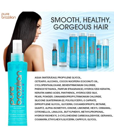 PURE BRAZILIAN Leave-in Conditioner 6.78 Oz - Hydrating Hair Treatment - Buy Online on GoSupps.com
