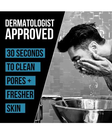 Men's Exfoliating Face Wash - Gentle Cleanser & Scrub for Daily Skincare Routine - Buy Online on GoSupps.com