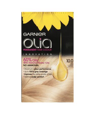 3 x Garnier Olia Permanent Hair Colour 10.0 Very Light Blonde