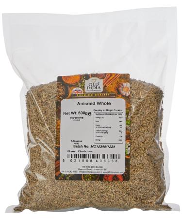 Old India Aniseed Whole 500g 500 g (Pack of 1)